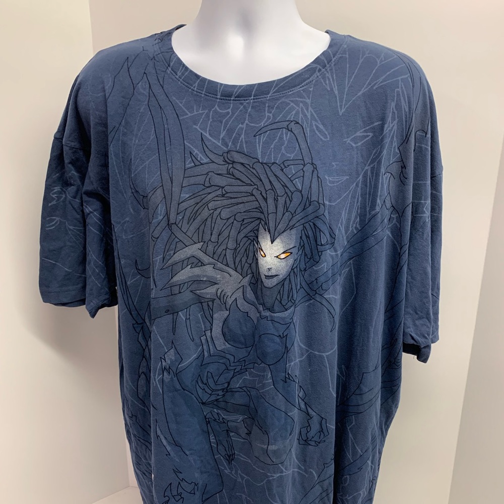 Blizzard Entertainment Blue Sarah Kerrigan T-Shirt Size 3XL
